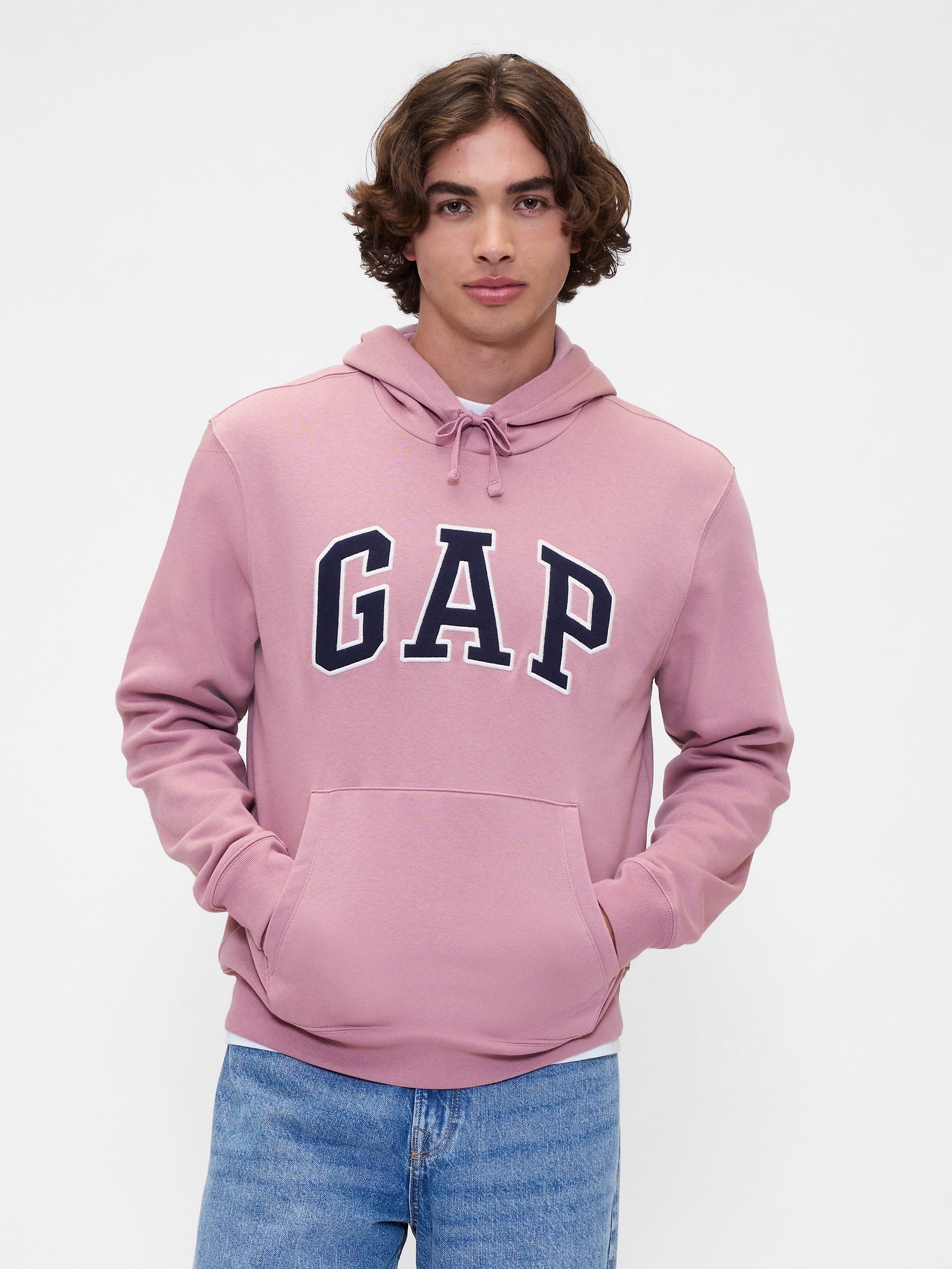 Relaxed Gap Logo Hoodie - Purple