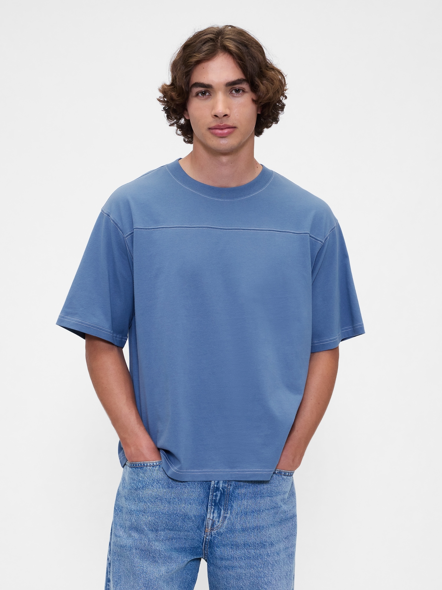 Vintage Soft Boxy T-Shirt - Blue