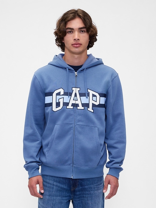 Image number 1 showing, Relaxed Gap Logo Zip Hoodie