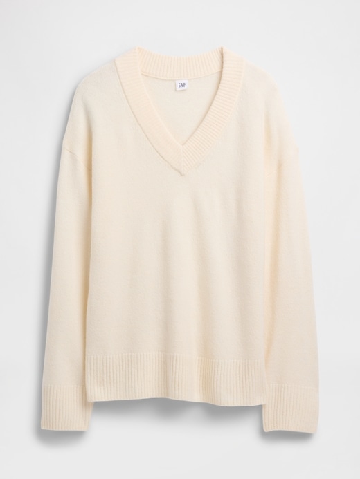 Image number 5 showing, Oversized V-Neck Sweater