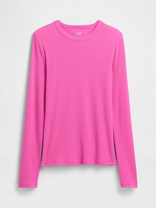 Image number 5 showing, Essential Ribbed Crewneck T-Shirt