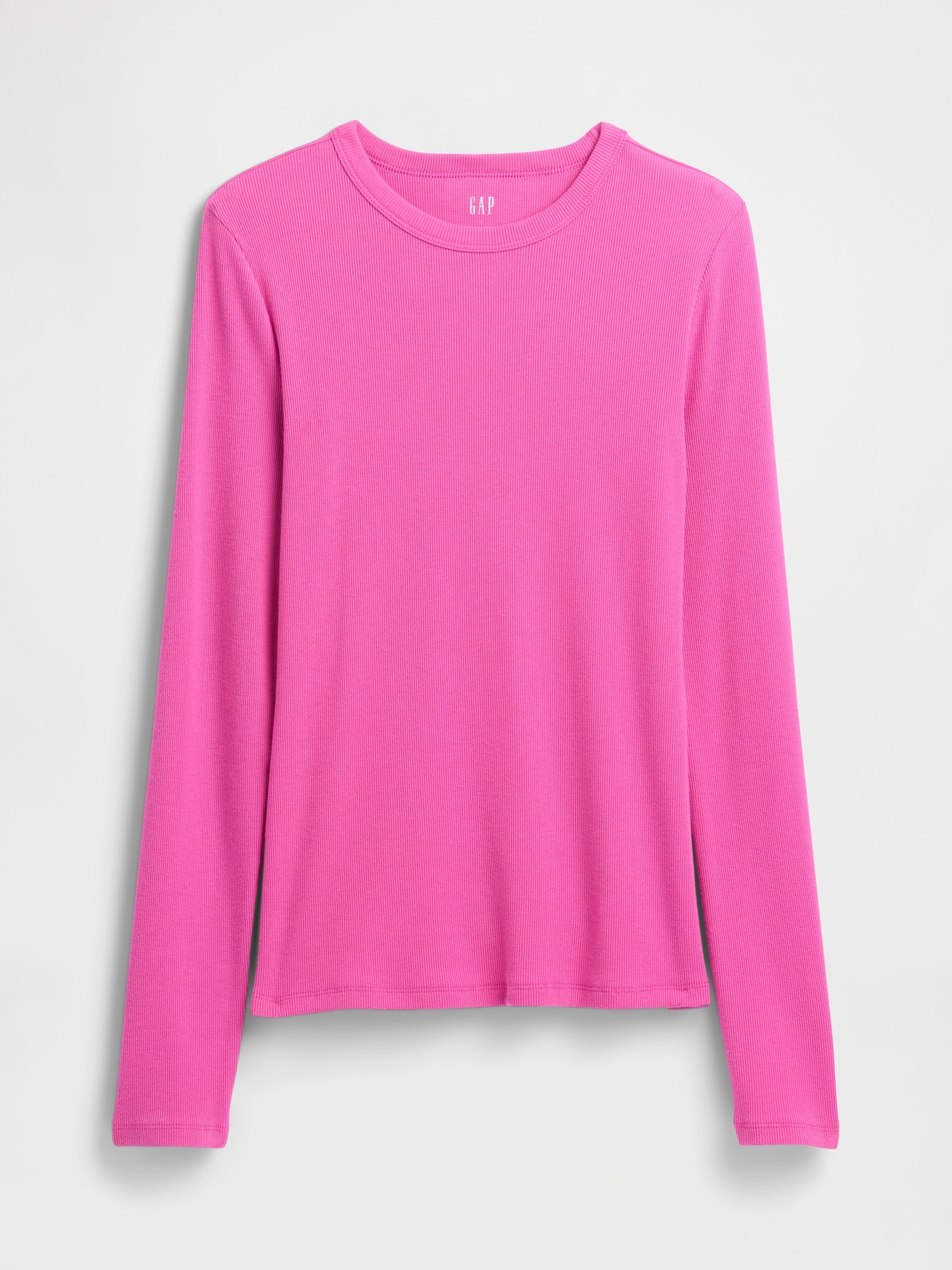 Gap Factory Essential Ribbed Crewneck T-shirt In Pink