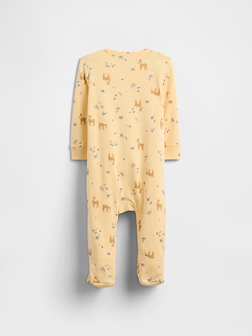 Image number 2 showing, Baby Print Two-Way Zip One-Piece