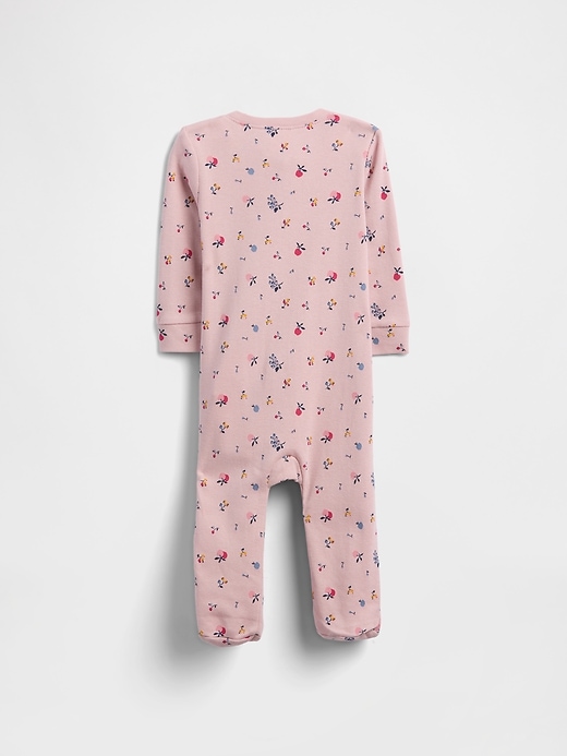 Image number 2 showing, Baby Print Two-Way Zip One-Piece