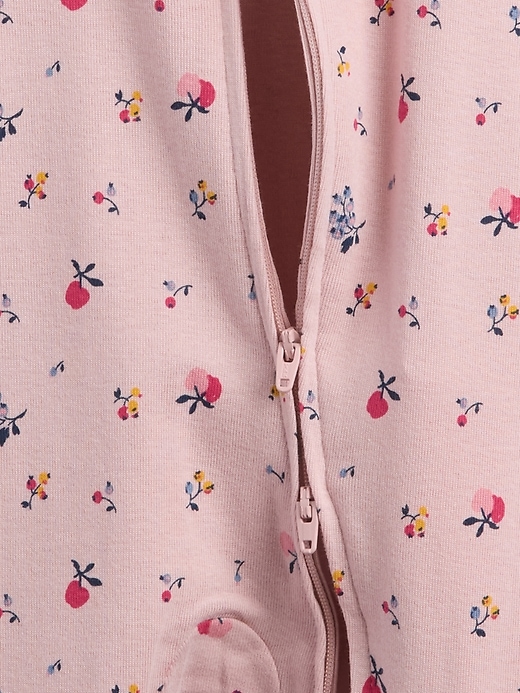 Image number 3 showing, Baby Print Two-Way Zip One-Piece