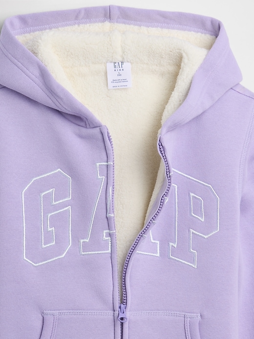 Image number 3 showing, Kids Gap Logo Sherpa Hoodie