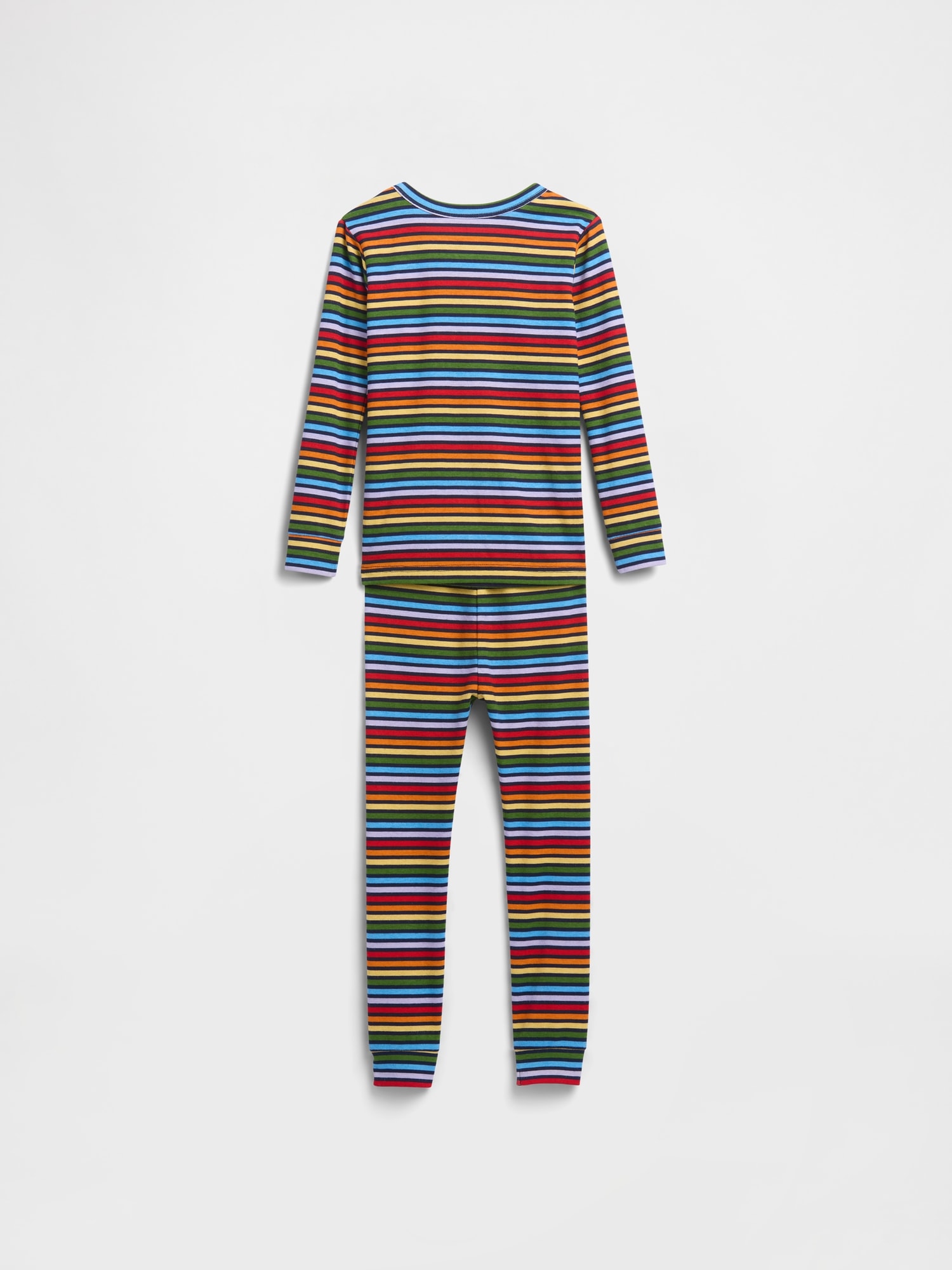 Gap Factory Babygap 100% Organic Cotton Stripe Pj Set In Multi