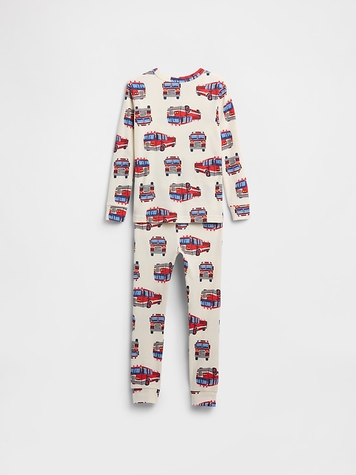 Image number 2 showing, babyGap 100% Organic Cotton Fire Truck PJ Set