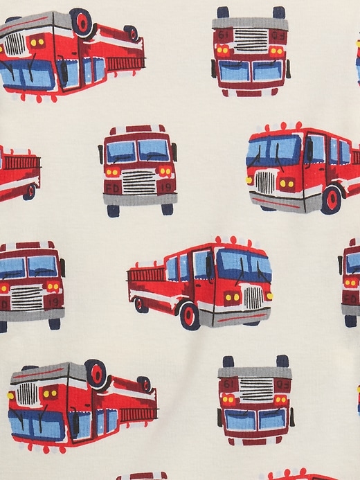 Image number 3 showing, babyGap 100% Organic Cotton Fire Truck PJ Set