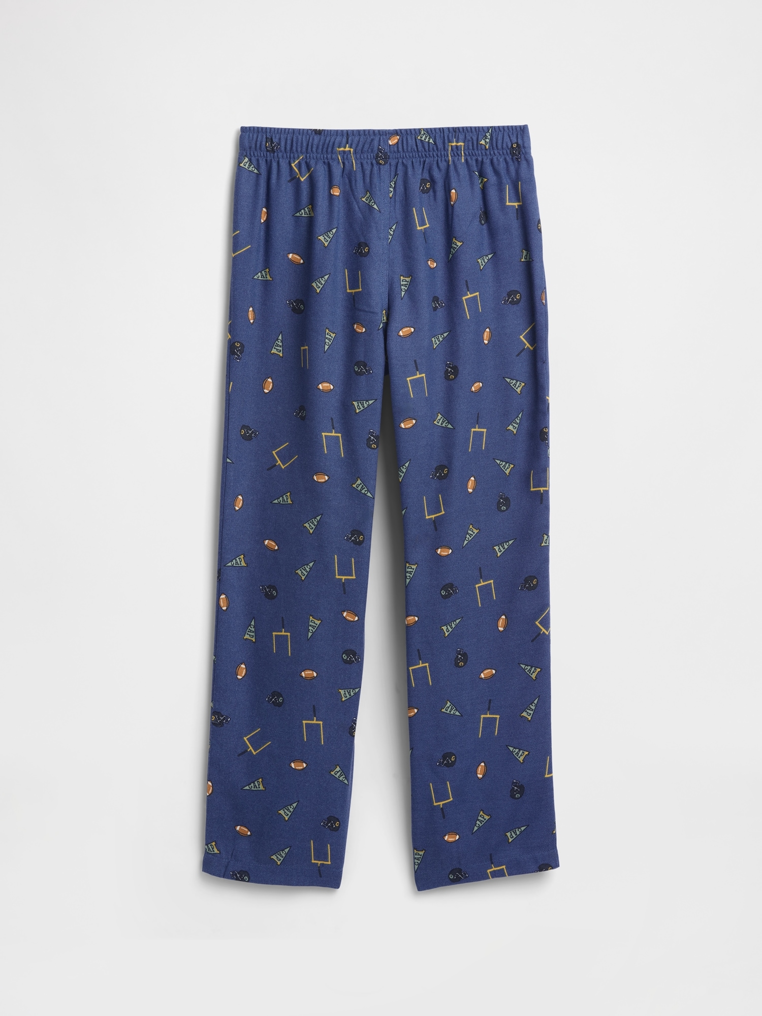 Kids 100% Recycled Flannel Football PJ Pants