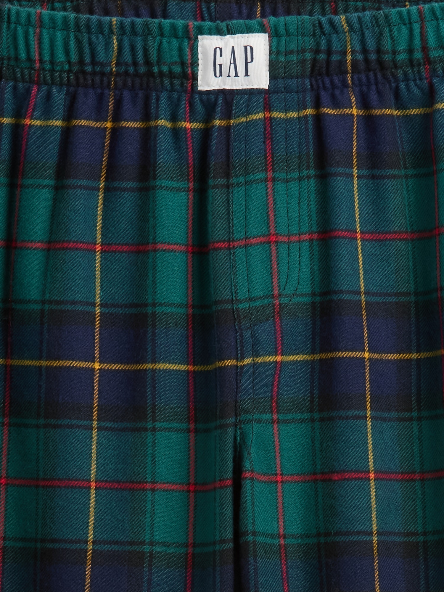 Gap Factory Kids 100% Recycled Flannel Pj Pants In Green