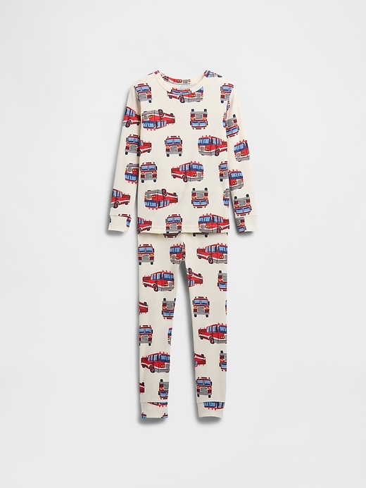 Image number 1 showing, babyGap 100% Organic Cotton Fire Truck PJ Set