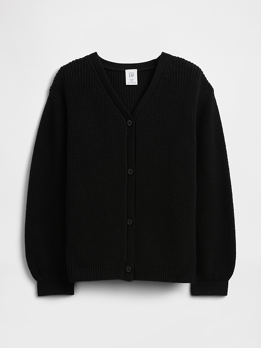 Image number 1 showing, babyGap Shaker-Stitch V-Neck Cardigan