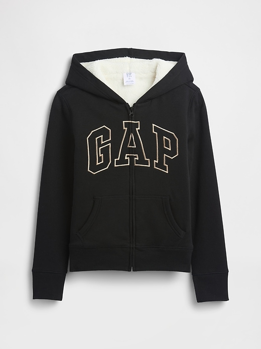 Image number 1 showing, Kids Gap Logo Sherpa Hoodie