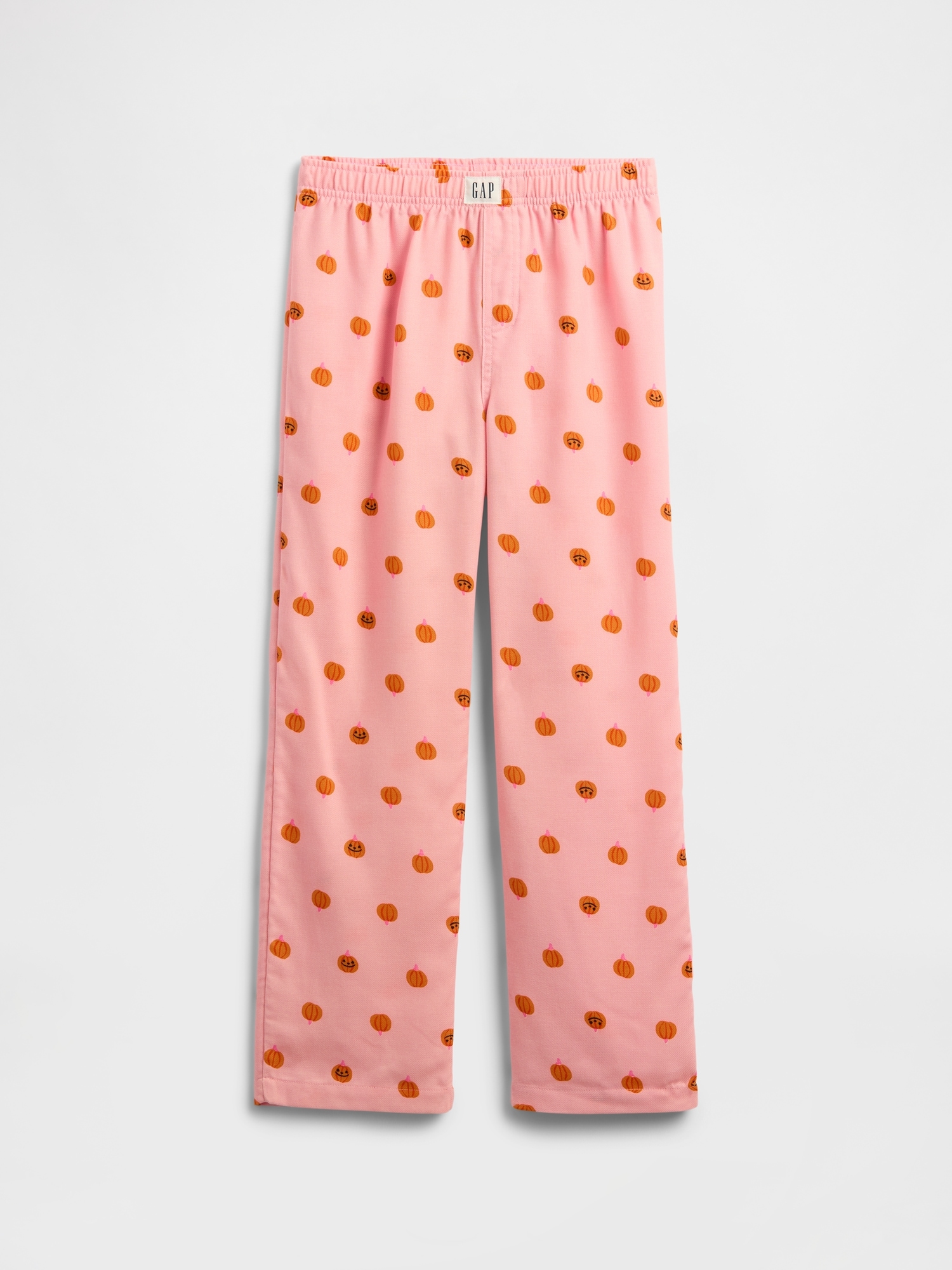 Kids 100% Recycled Flannel PJ Pants - Pure Pink Pumpkins