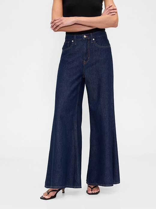 Image number 2 showing, High Rise SuperLight Palazzo Jeans