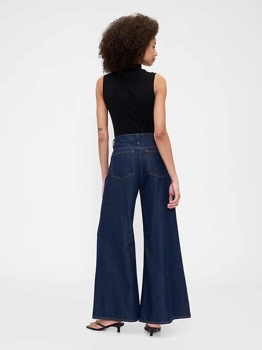 Image number 4 showing, High Rise SuperLight Palazzo Jeans