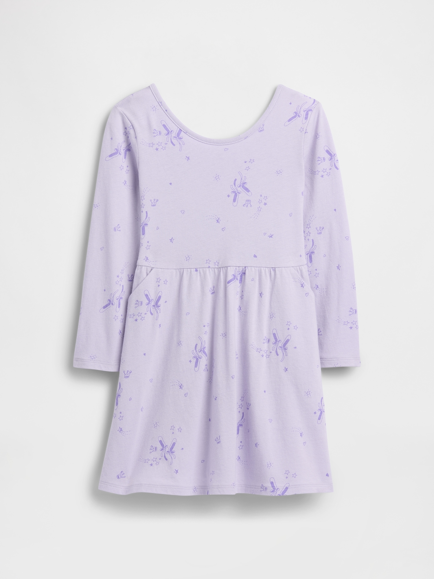 babyGap Print Jersey Dress - Thistle Ballerina Purple