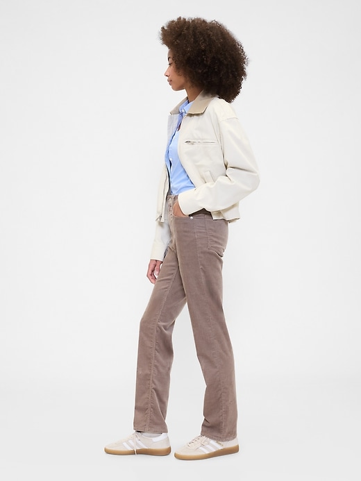 Image number 3 showing, High Rise '90s Original Straight Corduroy Pants