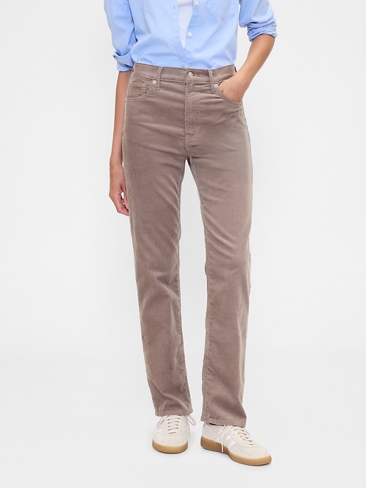 Image number 2 showing, High Rise '90s Original Straight Corduroy Pants