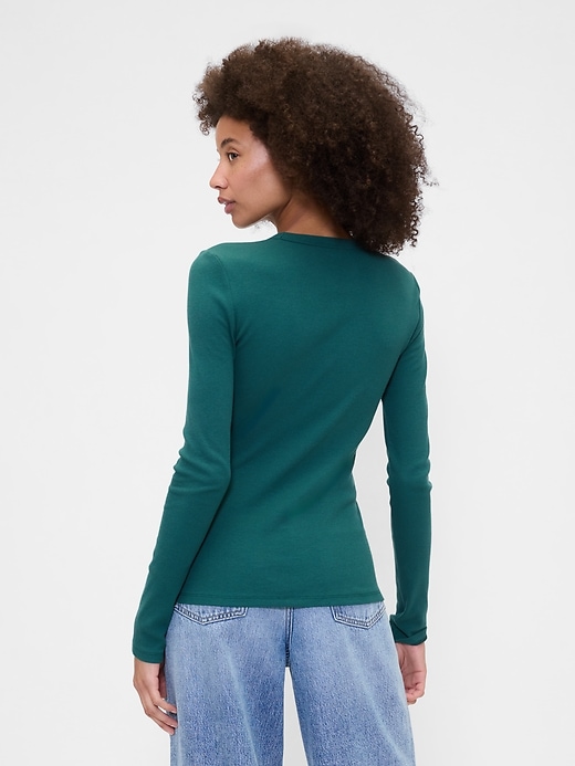 Image number 2 showing, Essential Ribbed Crewneck T-Shirt