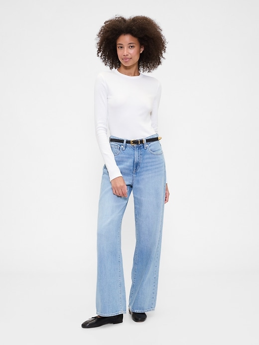 Image number 3 showing, Essential Ribbed Crewneck T-Shirt
