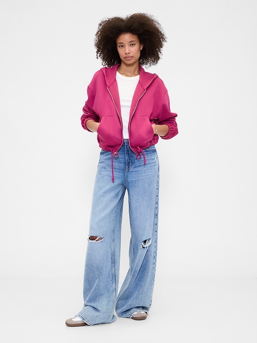 Image number 3 showing, Oversized Bubble Zip Hoodie