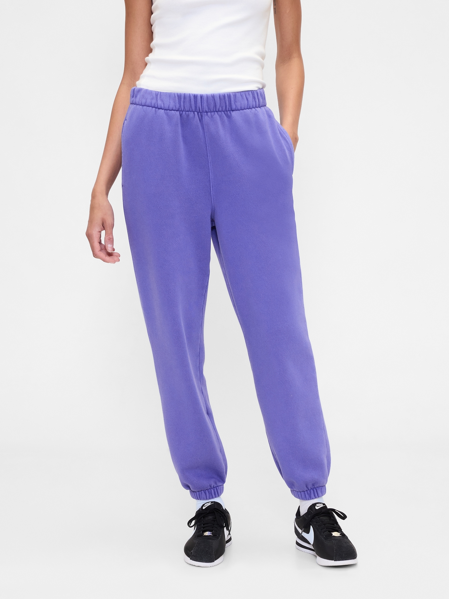 Gap Factory Fleece Joggers In Blue