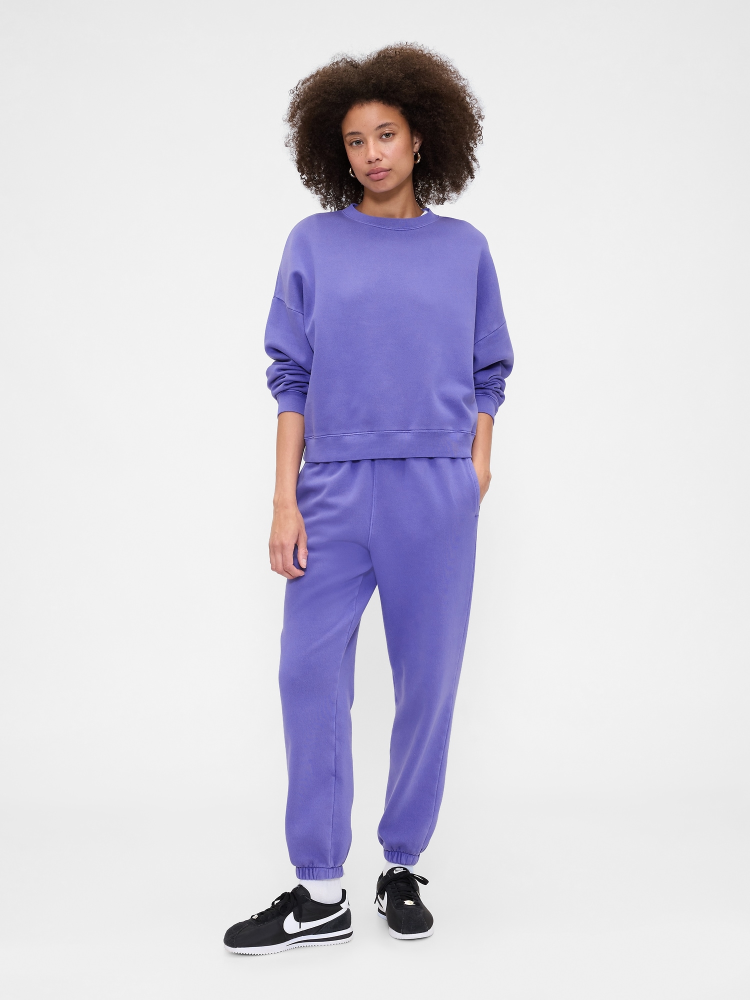 Fleece Joggers - Iris