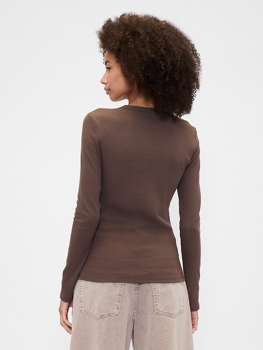 Image number 2 showing, Essential Ribbed Crewneck T-Shirt
