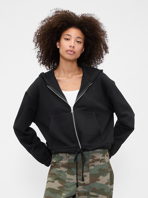 Image number 1 showing, Oversized Bubble Zip Hoodie