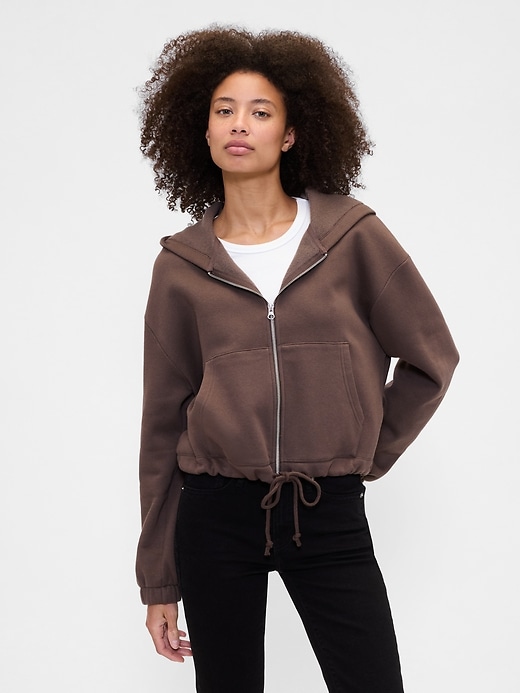 Image number 1 showing, Oversized Bubble Zip Hoodie