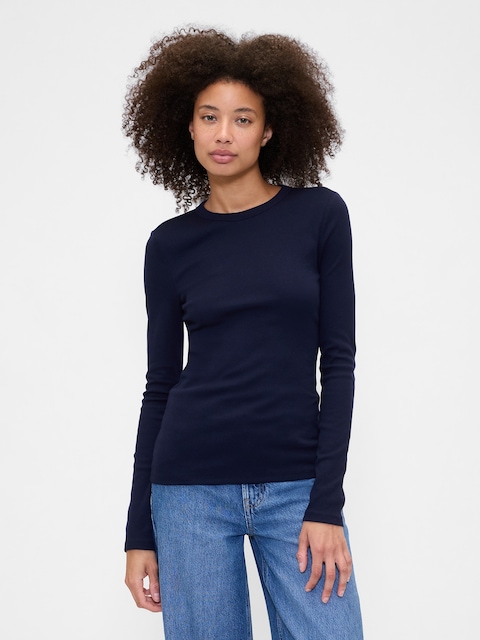 Essential Ribbed Crewneck T-Shirt