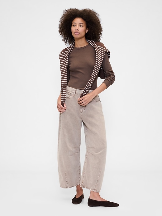 Image number 3 showing, Essential Ribbed Crewneck T-Shirt