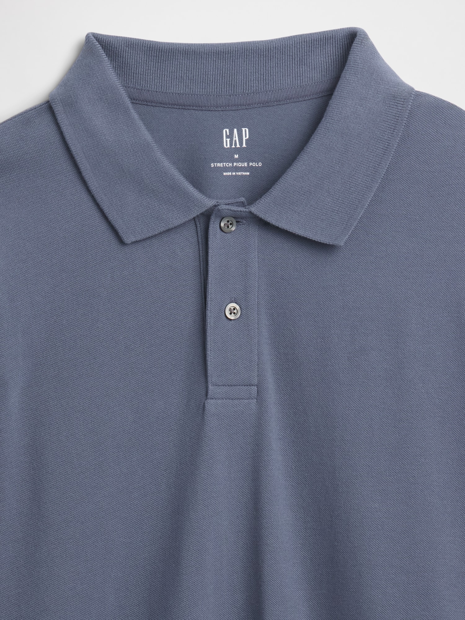 Gap Factory Boxy Stretch Pique Polo Shirt Shirt In Blue