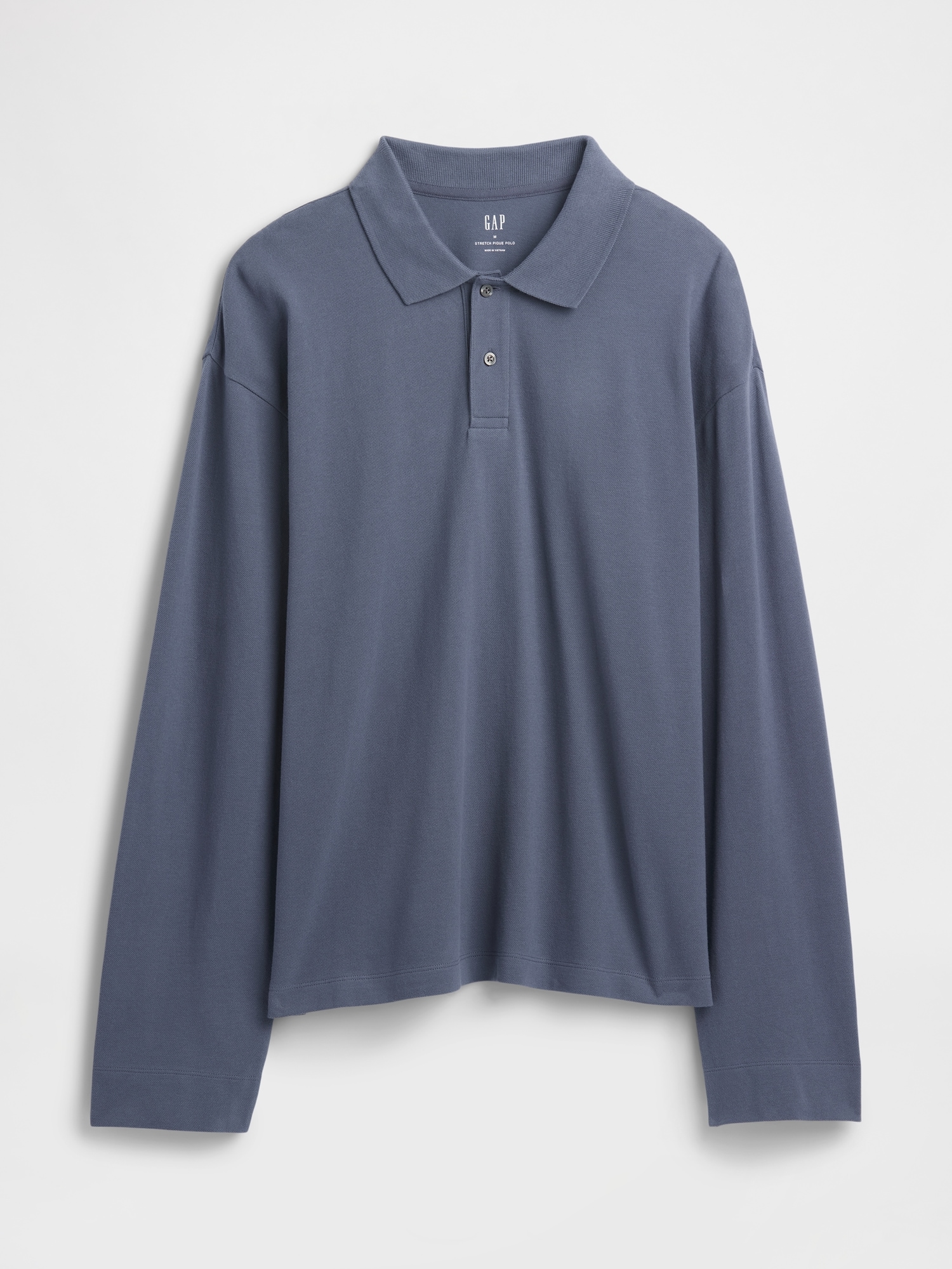 Gap Factory Boxy Stretch Pique Polo Shirt Shirt In Blue