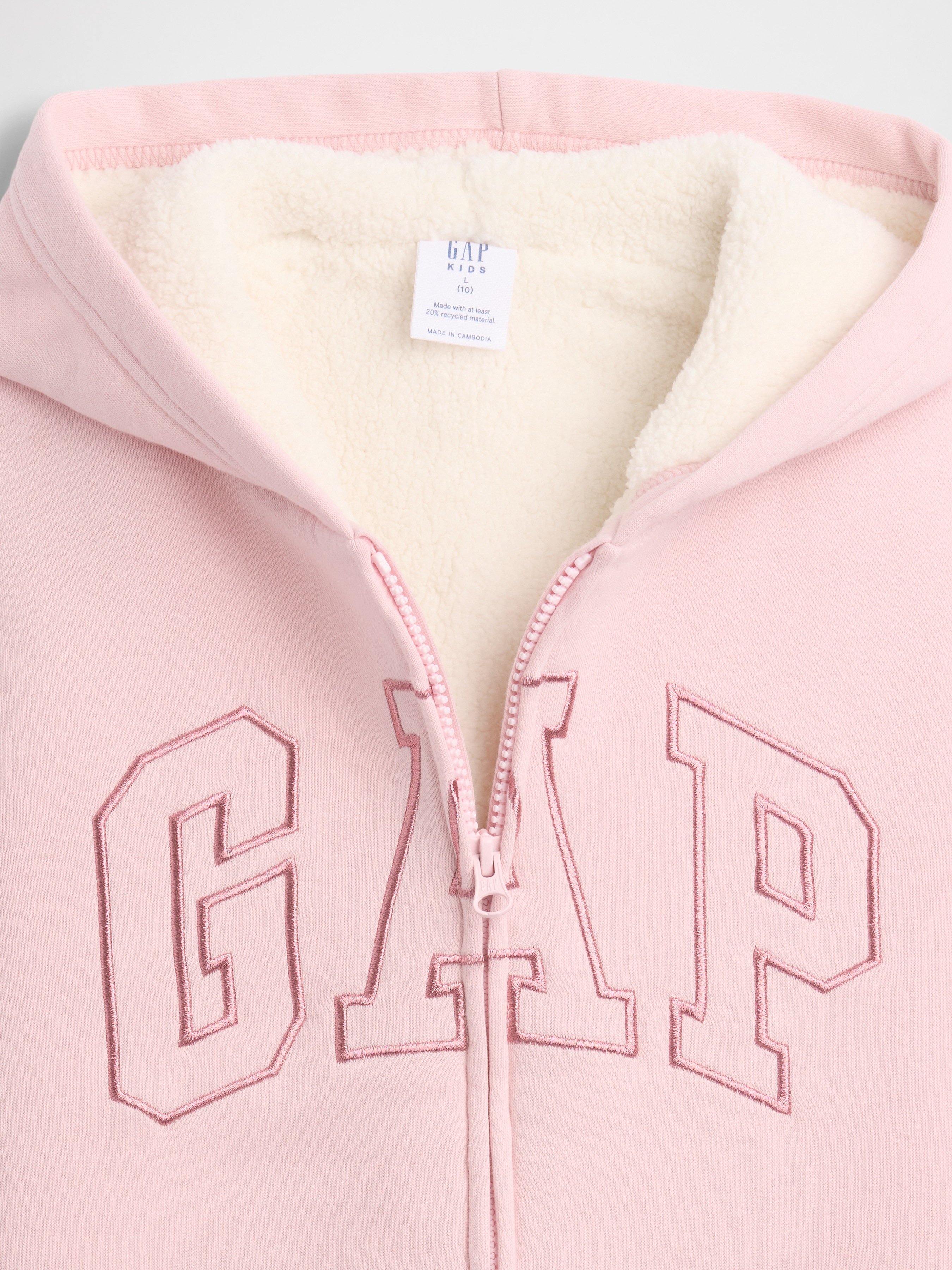Kids Gap Logo Sherpa Hoodie | Gap Factory