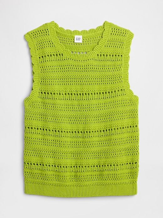 Image number 3 showing, Sleeveless Mixed-Stitch Sweater Tank Top