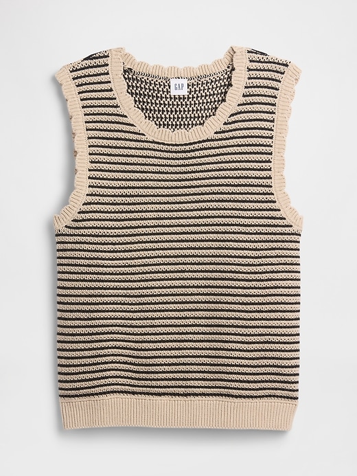 Image number 3 showing, Sleeveless Mixed-Stitch Sweater Tank Top