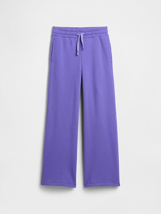 Image number 1 showing, Kids Relaxed Wide-Leg Sweatpants