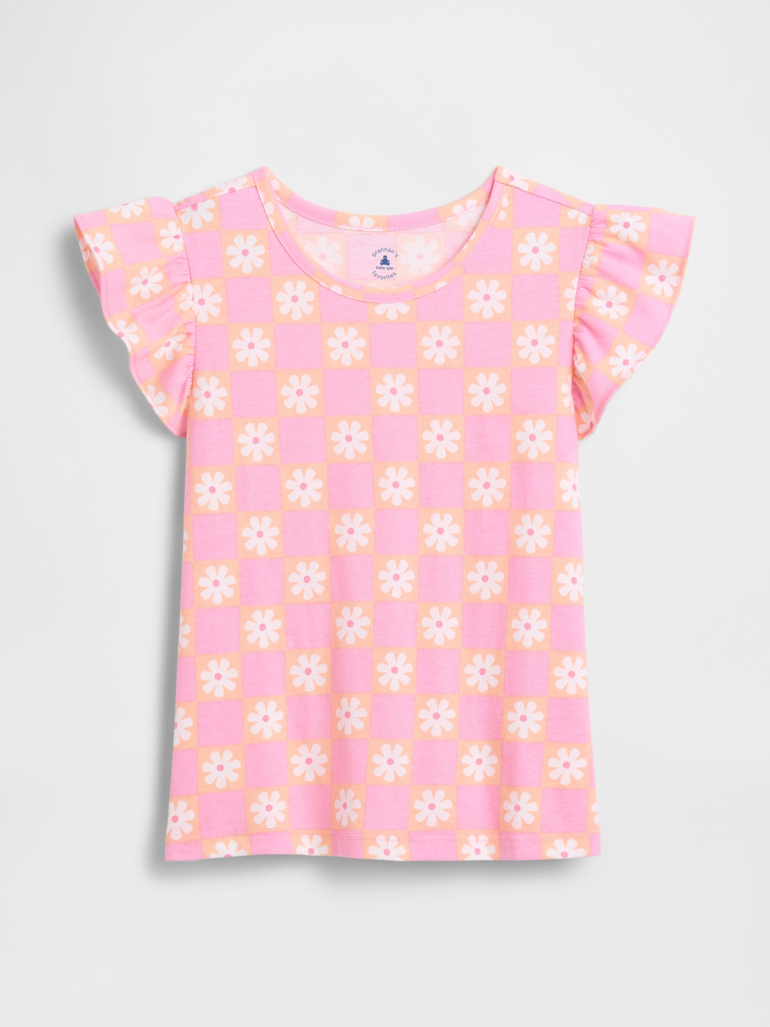 babyGap Flutter Sleeve T-Shirt - Pink Floral