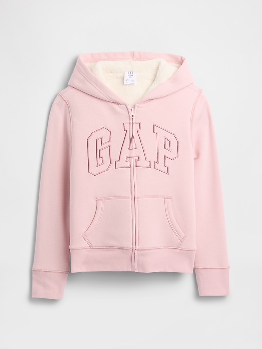 Image number 1 showing, Kids Gap Logo Sherpa Hoodie