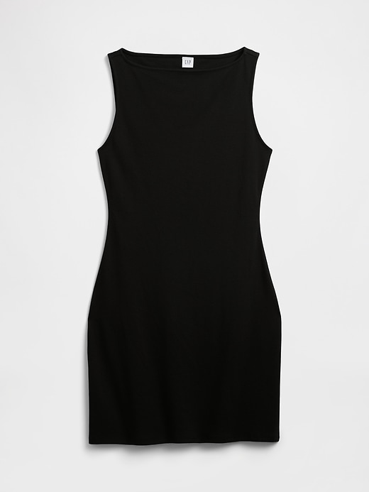 Image number 6 showing, Modern Ribbed Boatneck Mini Dress