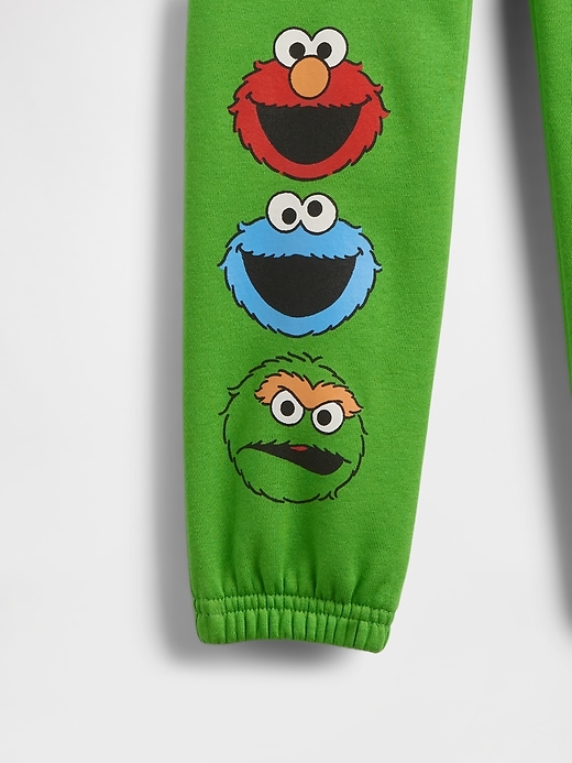 Image number 3 showing, babyGap &#124 Sesame Street Relaxed Logo Pull-On Joggers