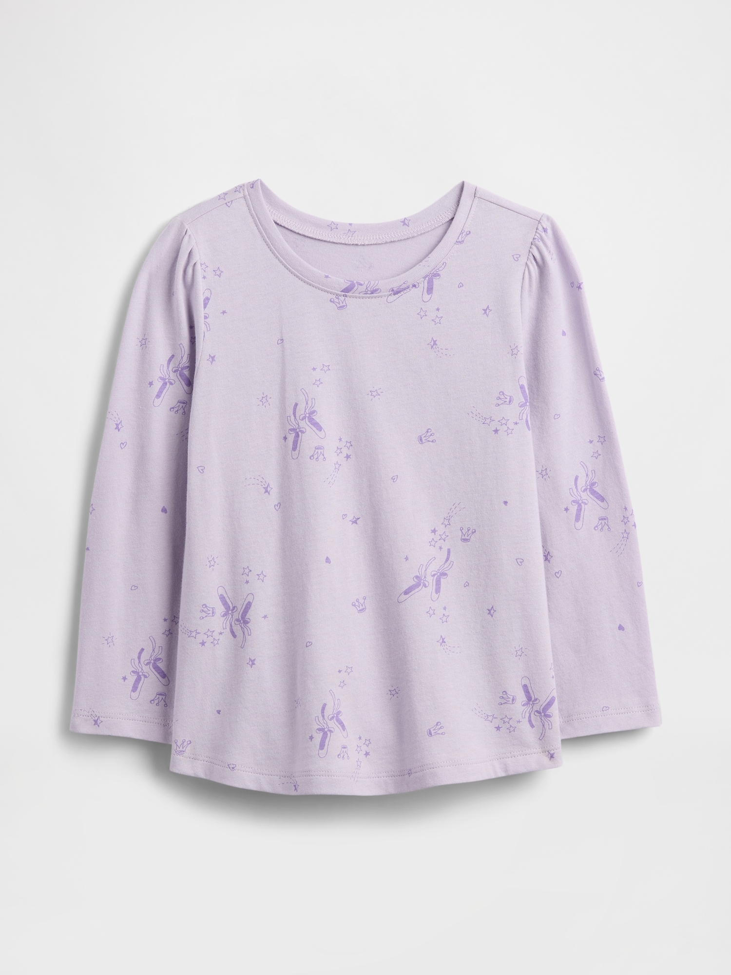 babyGap Puff Sleeve Crewneck T-Shirt - Thistle Ballet