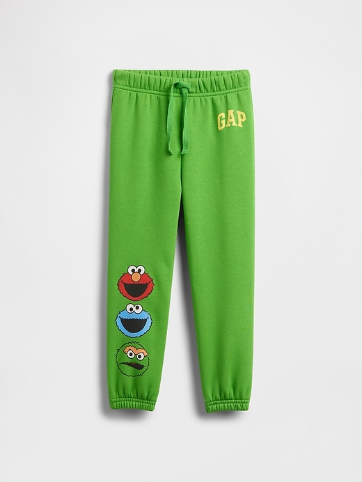 Image number 1 showing, babyGap &#124 Sesame Street Relaxed Logo Pull-On Joggers