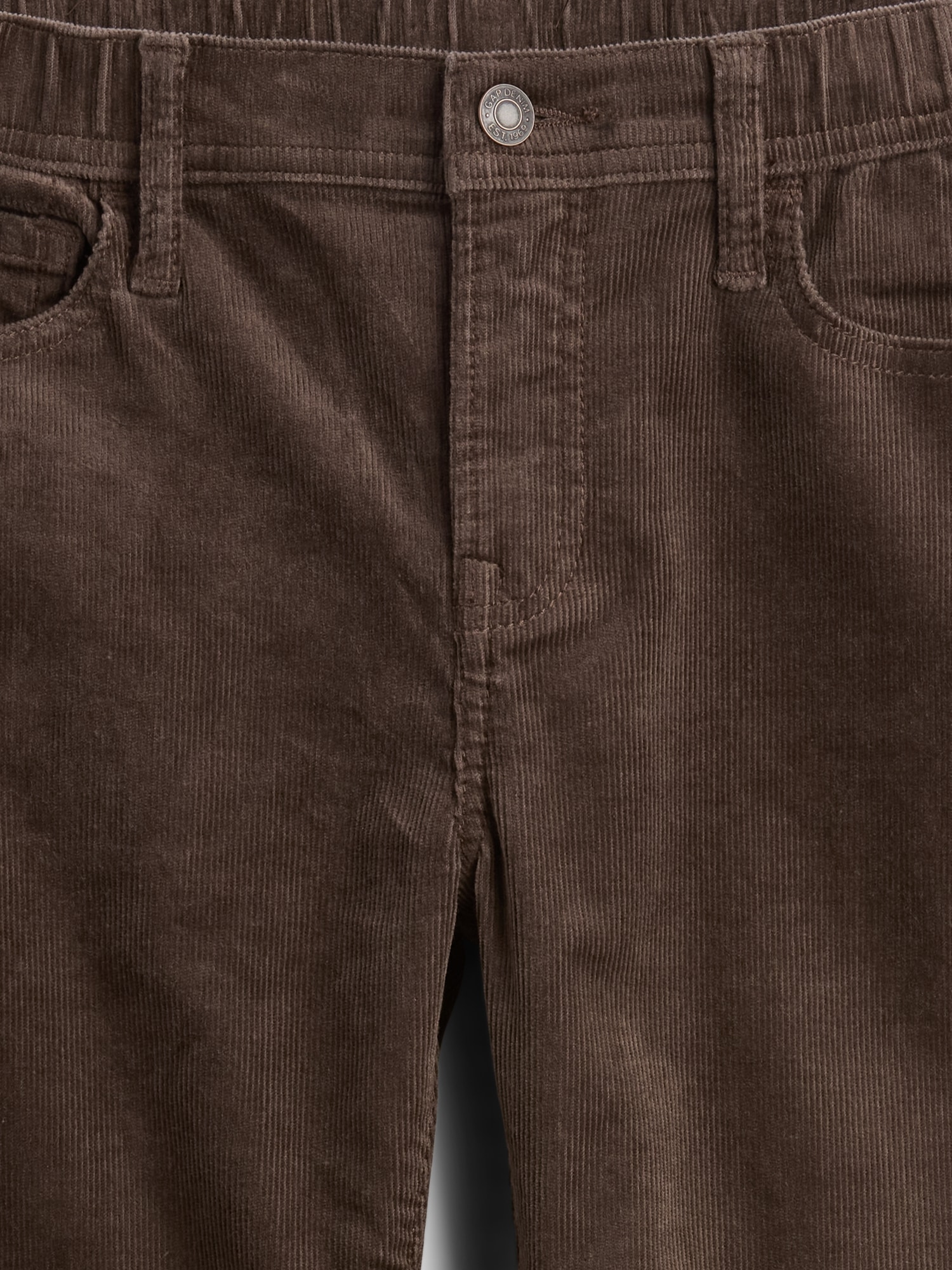 Gap Factory Kids Original Straight Corduroy Pants In Brown