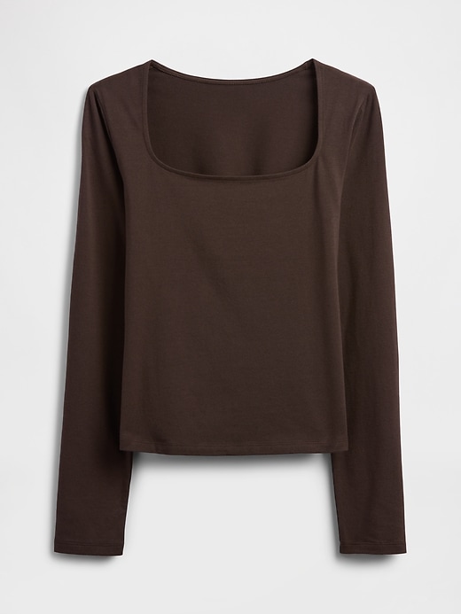 Image number 5 showing, Stretch Jersey Scoopneck Top