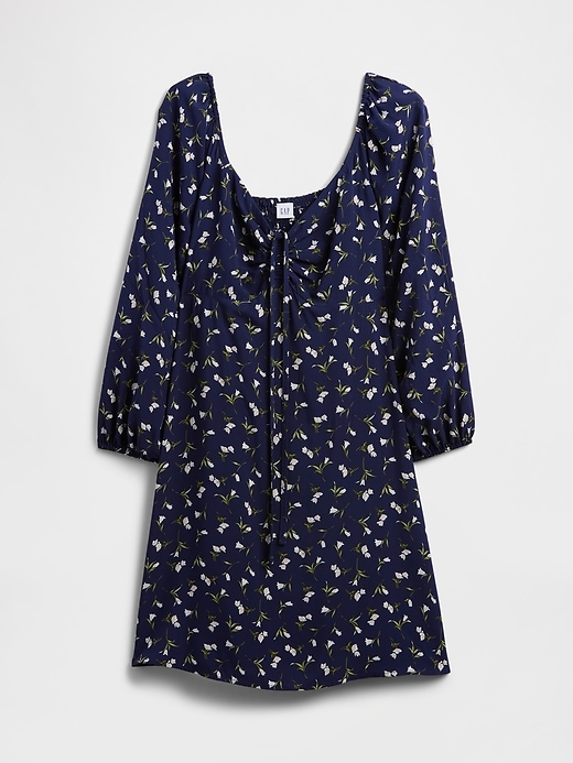 Image number 6 showing, Smocked Print Mini Dress