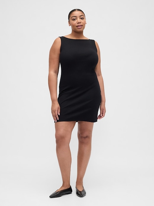 Image number 4 showing, Modern Ribbed Boatneck Mini Dress